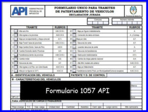 Formulario 1057 API